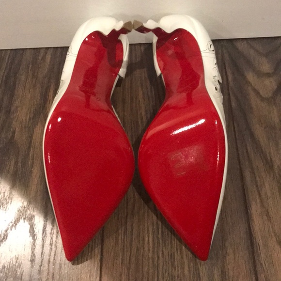 Christian Louboutin White Patent Heels - Picture 3 of 3